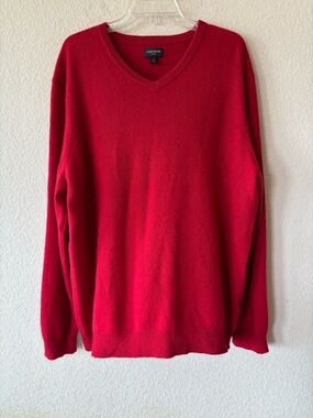 Club Room Luxury 100% Cashmere Sweater Red XL